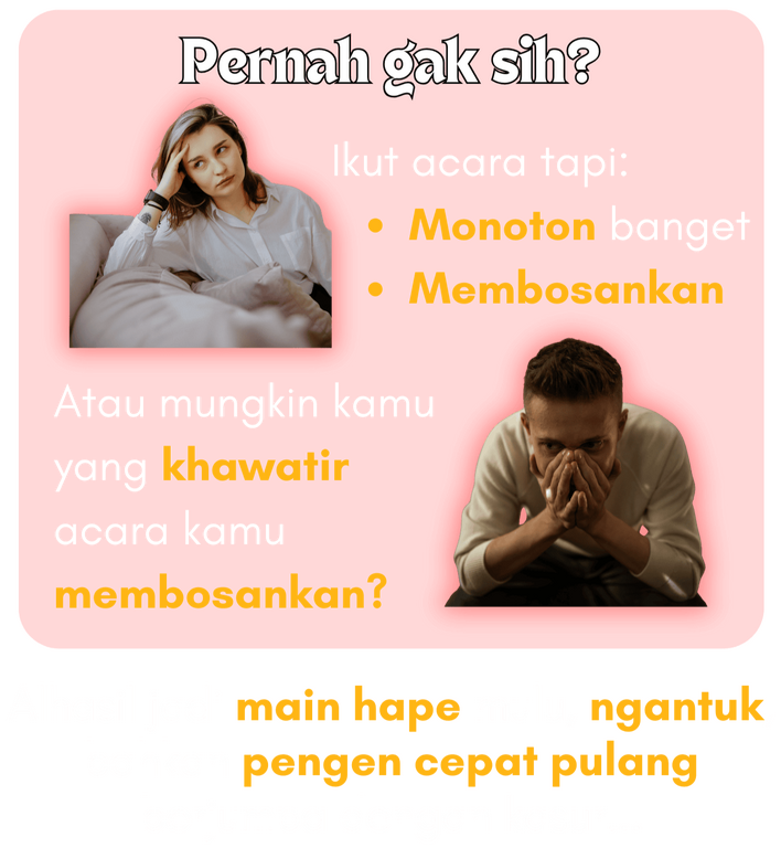 Seseorang yang bosan karena tidak adanya hiburan.