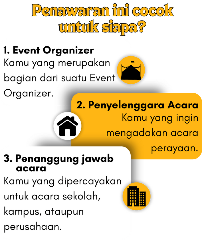 Event Organizer, Penyelenggara Acara, dan Penanggung Jawab Acara adalah orang-orang yang cocok untuk menghadirkan Tarian Juggling Botol Api ini di acaranya.